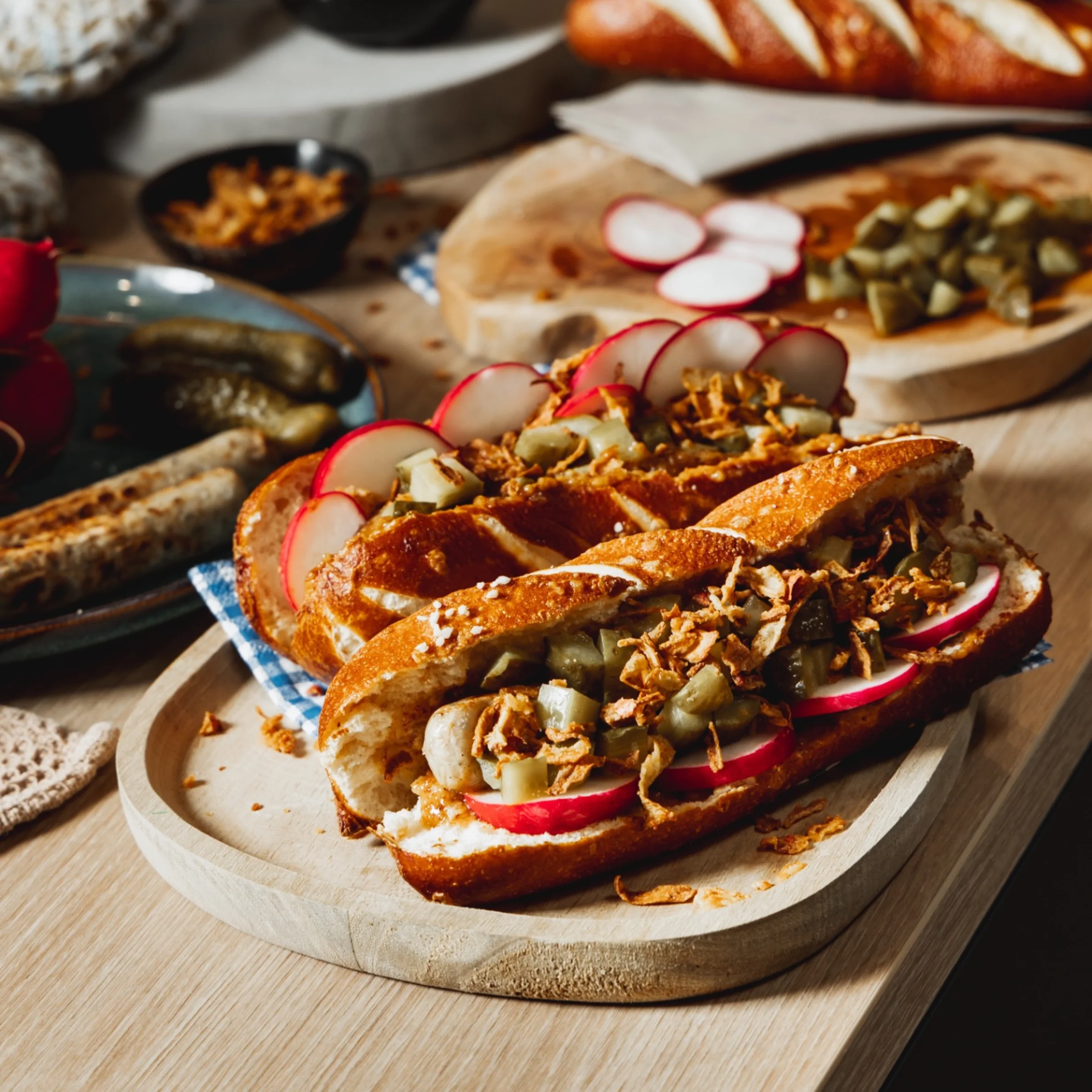 Hot dog w stylu Oktoberfest